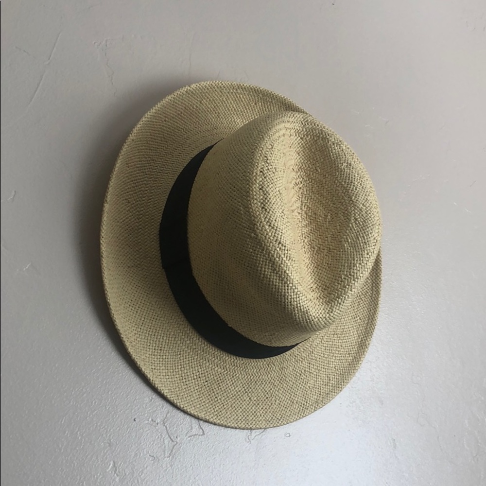 Halogen Tan Panama Fedora